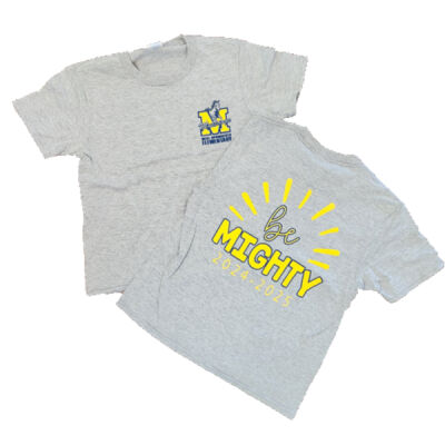WSES-BeMighty-Gray-Youth-T-Shirt Thumbnail